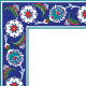 Kütahya china, iznik china, Mosque tiles, Patterned ceramic tile, Turkish bath, maroc, arabic geometric tiles, Cicek Pattern Cini Bordur prices samples