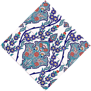 AC-13 Flower Patterned Cini Ceramic Tile