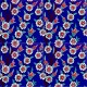 Kobalt Papatya Desenli Cini Karo floral pattern ottoman bathrom kitchen turkish ceramic tiles