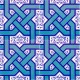 AC-6 Selcuklu Turquoise Chain Tie Patterned Cini Karo Turkish ceramic wall tiles decorations