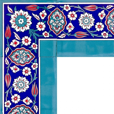 Kütahya tile, iznik tile, Mosque tiles, Patterned ceramic porcelain tiles, Turkish bath, maroc, arabic tiles, Turquoise Iznik