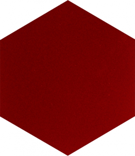 AL-16 Red Hexagonal Ceramic Tile, Kutahya tile, Iznik tiles, Turkish bath, mosque, Bathroom hotel decoration, prices hexagon tile decoration sample