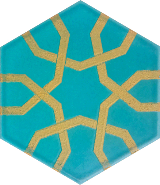 AL-10 Metallic Hexagon Ceramic Tile, Turkish Ceramics, Turkish Ceramic Models Patterns Turkish bath, mosque, Bathroom hotel decoration, prices hexagon tile decorations, example