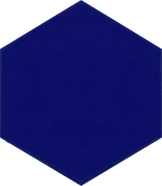 AL-14 Cobalt Hexagonal Ceramic Tile, Turkish bath, mosque, Bathroom hotel decoration, prices hexagon tile decorations, example