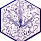 AL-6 Blue cypress Hexagon Ceramic Tile, Kutahya ceramics, Turkish Ceramic Models, Turkish bath, mosque, Bathroom, hotel decoration prices, hexagon tile, decorations