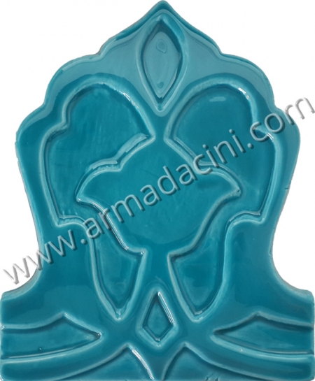 Large Relief Crown Custom Shaped Ceramic Mold Products Glazed press mold shape handcrafts handmade tiles modern classical patterned molded products molded in desired size, pressed mud printing tile pressed with wet mud, dimensional matte glossy glazed tile baklava triangle tile round geometric cylinder pyramid square