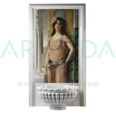 80x120 Gypsy Girl Digital Print Turkish Bath Board