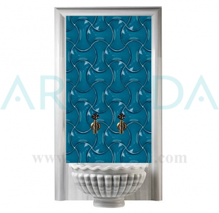 13x20 Turquoise Bone Ceramic Tile Turkish Bath Tile