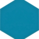 21×23 AL-12 Turquoise Hexagonal Ceramic Tile
