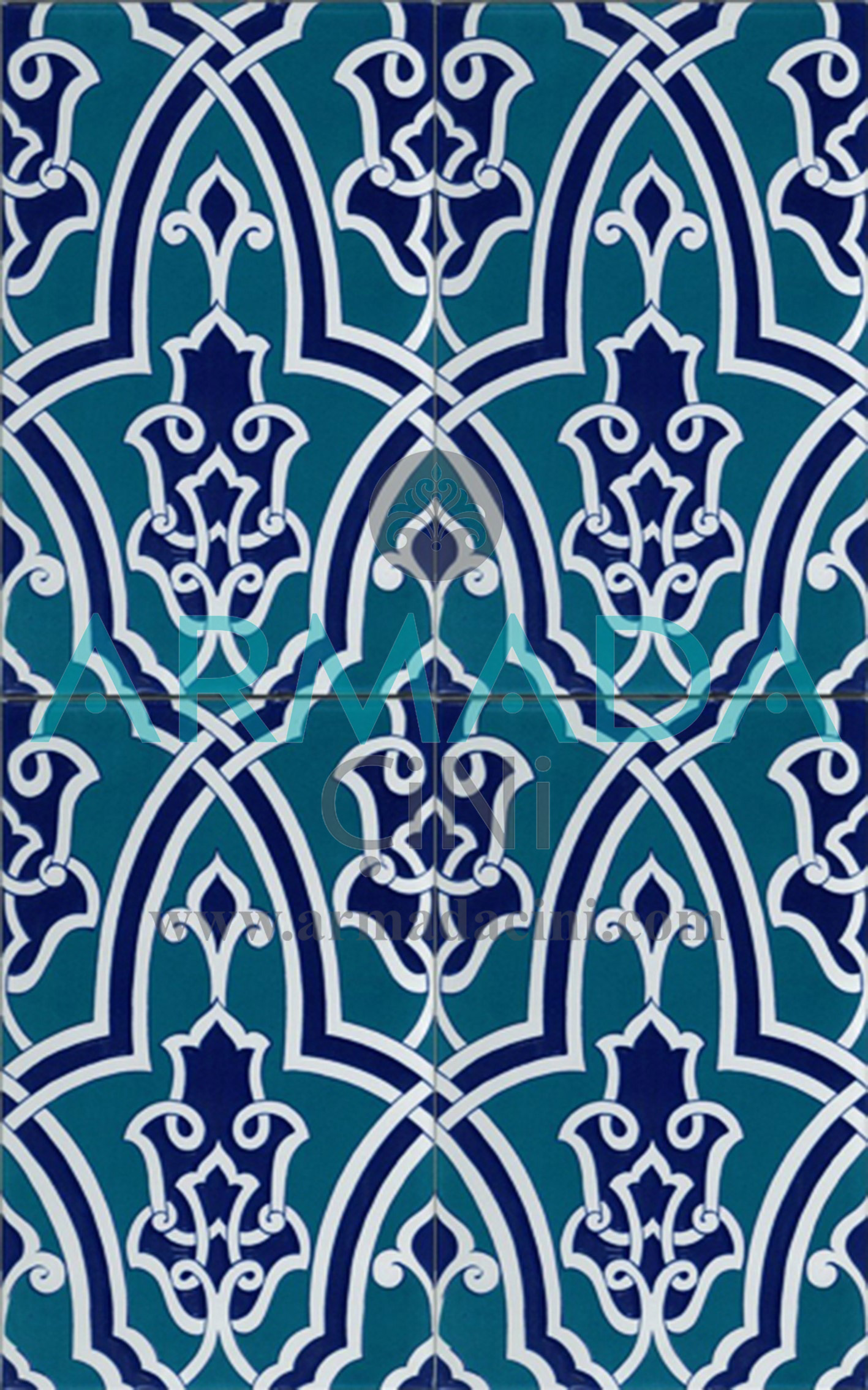 25x40 SP-406 Desenli İznik Çini Karo Modeli (Geometrik Desenli) Türk Hamamı Banyo Mutfak Cafe Restoran Cami Çinisi Çinileri Kütahya Seramik Porselen mosque bathroom ceramic tile decor