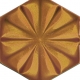 15x17 Cm Çiçekli Karamel Desen Altıgen Çini Karo hexagon
