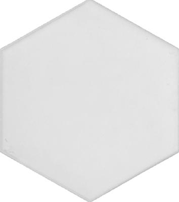 15x17 Cm Plain White Hexagonal Pattern Tile hexagon ceramic tile