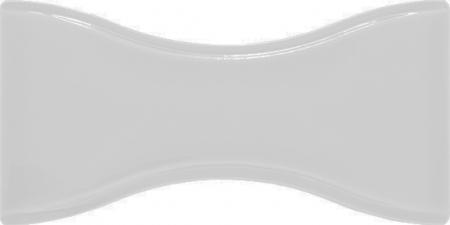 10x20 cm Bowtie Shaped White Ceramic Tile