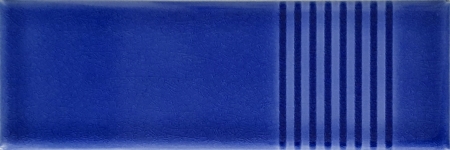 7x21 Cm Çizgili Kobalt Desenli Çini Seramik karo