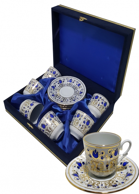 türk kahvesi fincan takımı porcelain turkish flower patterned cups