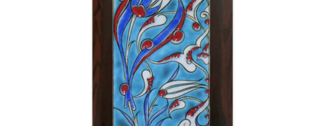 İznik Lale desen çini seramik Turkish tulip pattern ceramic