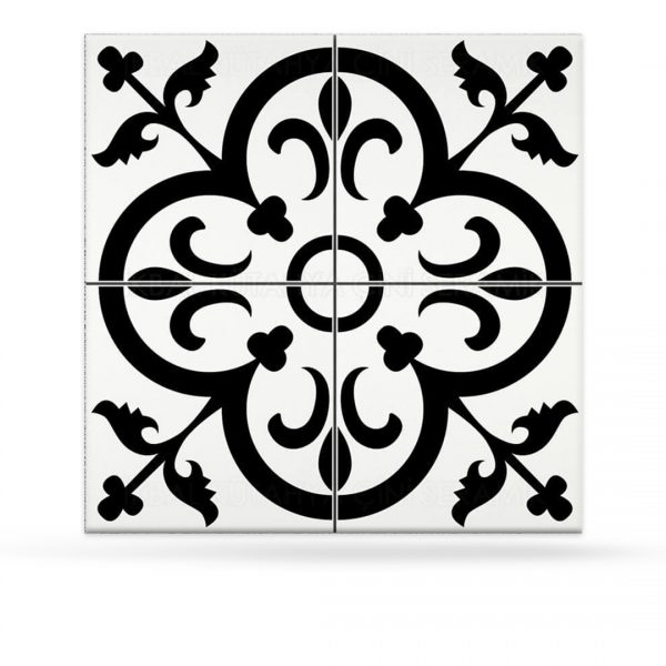 black and white floor tile examples